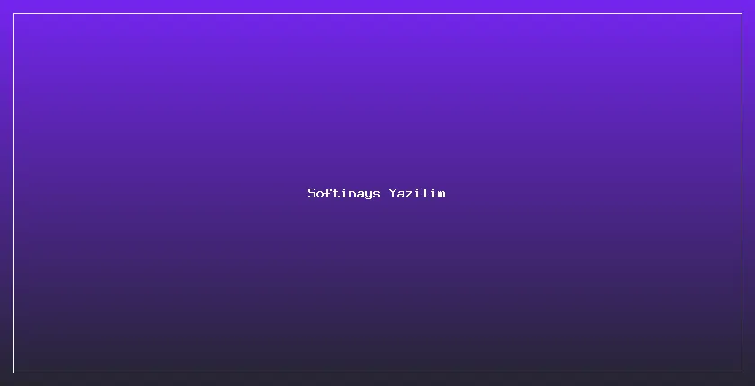 Softinays - Web Tasarım ve Yazılım Hizmetleri